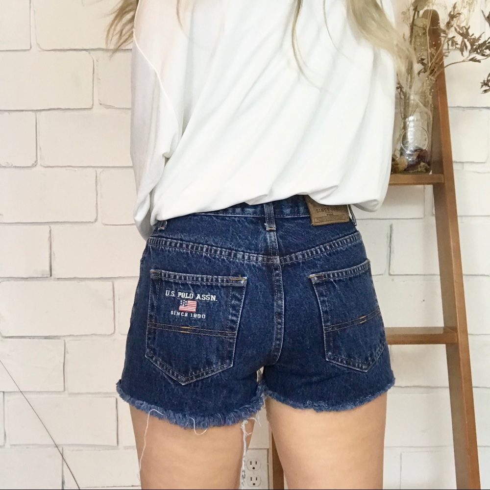 Vintage U.S. Polo Assn cutoff shorts